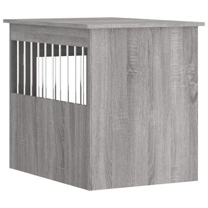 vidaXL Dog Crate Furniture Grey Sonoma