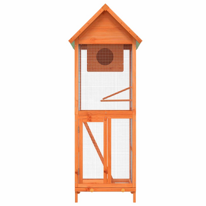 vidaXL Bird House Brown 60x58.5x160 cm Solid Wood Pine