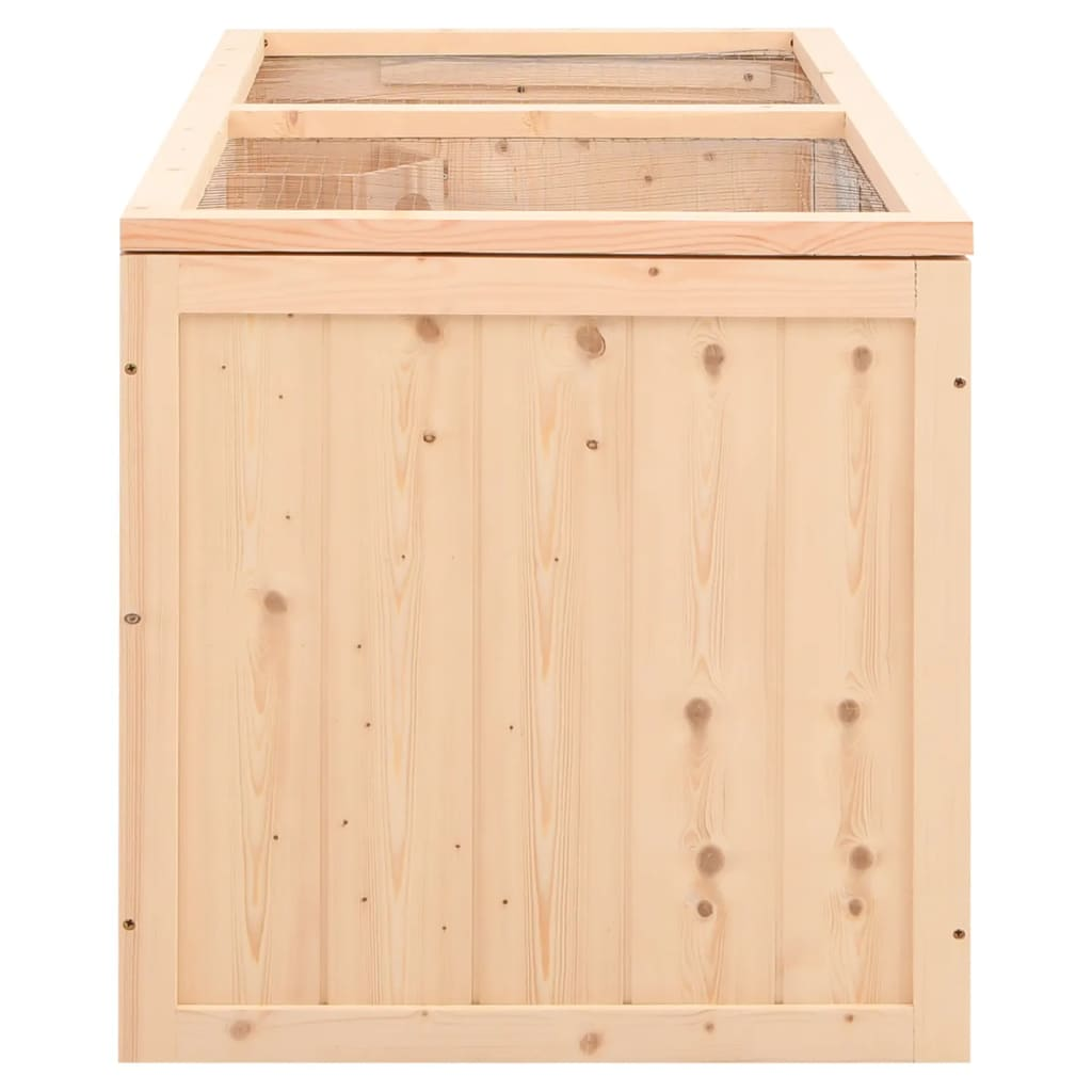 vidaXL Hamster Cage 89.5x45x45 cm Solid Wood Fir