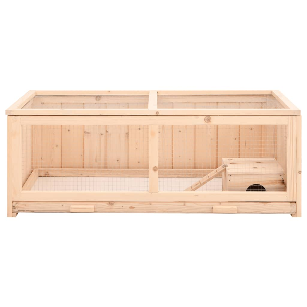 vidaXL Hamster Cage 104x52x38 cm Solid Wood Fir