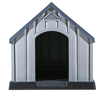 vidaXL Dog House Grey 92x87x91 cm Plastic