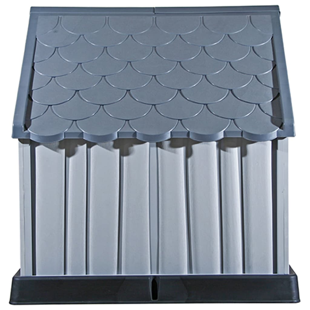 vidaXL Dog House Grey 92x87x91 cm Plastic