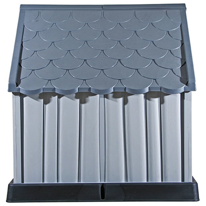 vidaXL Dog House Grey 92x87x91 cm Plastic