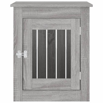 vidaXL Dog Crate Furniture Grey Sonoma
