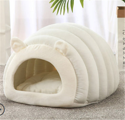 Caterpillar-Style Pet Nest – Soft and Cozy Cat Bed for Ultimate Comfort