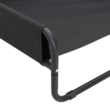 vidaXL Elevated Dog Bed Anthracite Oxford Fabric and Steel