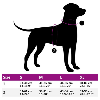 vidaXL Dog Harness with Reflective Stripes Adjustable Blue XL
