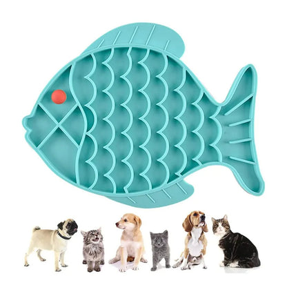 Silicone Lick Mat for Dogs – Slow Feeder & Treat Dispenser