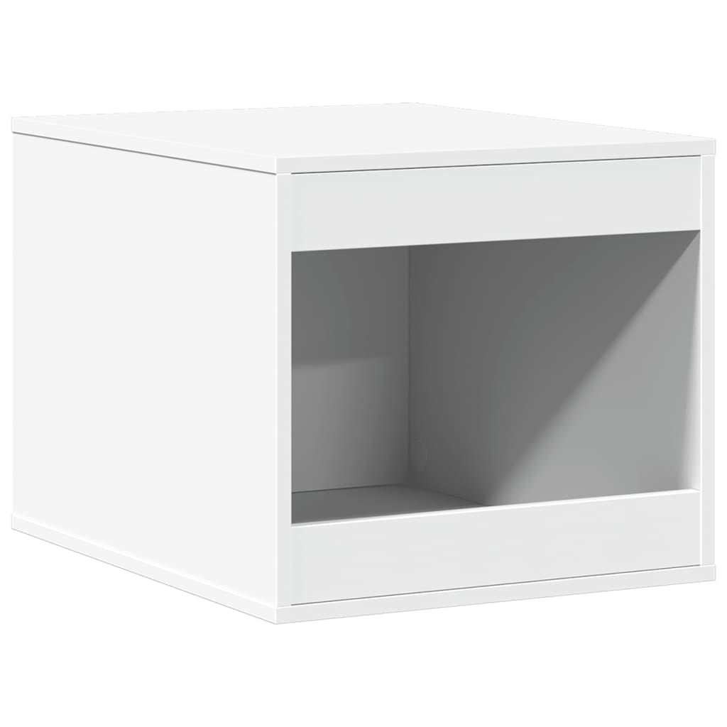 vidaXL Cat Litter Box Enclosure White 47x59x42 cm Engineered Wood