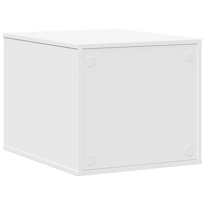 vidaXL Cat Litter Box Enclosure White 47x59x42 cm Engineered Wood