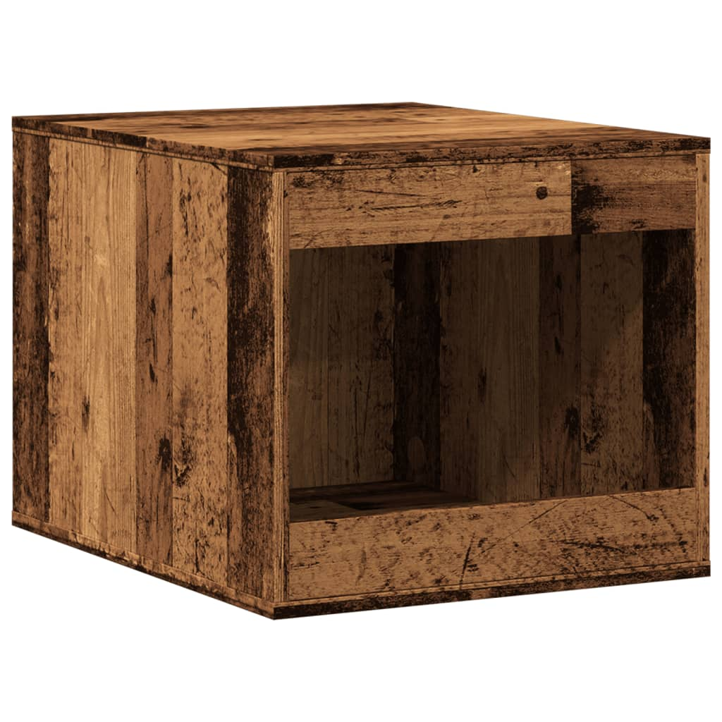 vidaXL Cat Litter Box Enclosure Old Wood 47x59x42 cm Engineered Wood