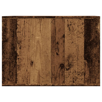 vidaXL Cat Litter Box Enclosure Old Wood 47x59x42 cm Engineered Wood