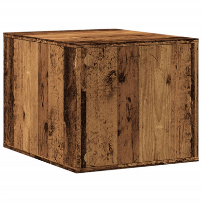 vidaXL Cat Litter Box Enclosure Old Wood 47x59x42 cm Engineered Wood