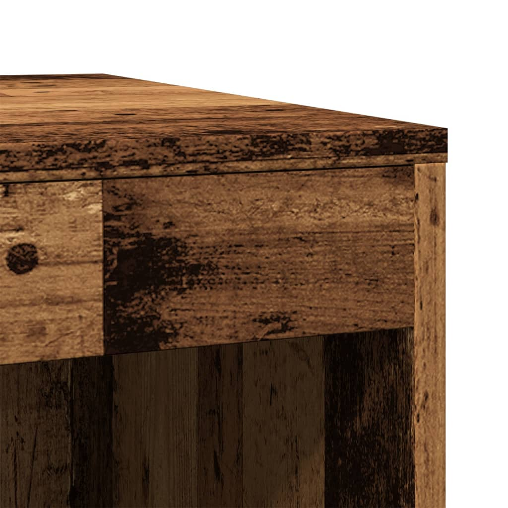 vidaXL Cat Litter Box Enclosure Old Wood 47x59x42 cm Engineered Wood