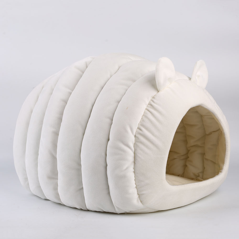 Caterpillar-Style Pet Nest – Soft and Cozy Cat Bed for Ultimate Comfort