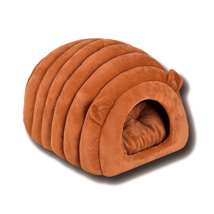 Caterpillar-Style Pet Nest – Soft and Cozy Cat Bed for Ultimate Comfort