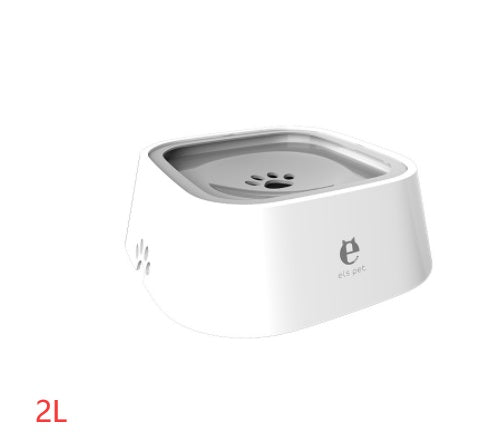 1.5L Anti-Overflow Floating Water Bowl – Slow Water Feeder & Pet Fountain for Cats and Dogs