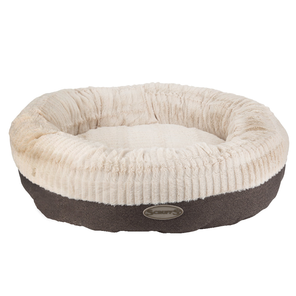 Ellen Donut Dog Bed (in Tan, Pink or Grey) by Scruffs-3