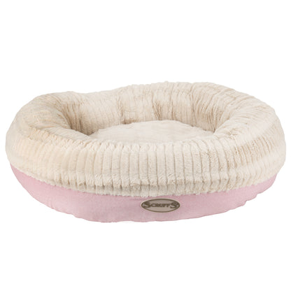 Ellen Donut Dog Bed (in Tan, Pink or Grey) by Scruffs-2
