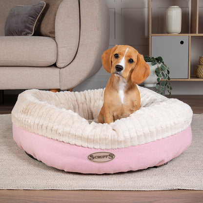 Ellen Donut Dog Bed (in Tan, Pink or Grey) by Scruffs-5