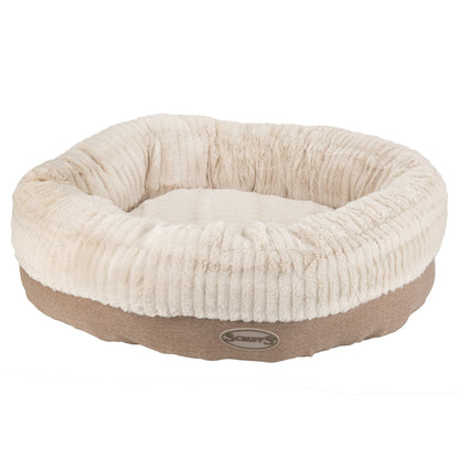 Ellen Donut Dog Bed (in Tan, Pink or Grey) by Scruffs-1