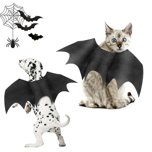 Halloween Pet Bat Wings Costume for Cats & Dogs – Fun and Spooky Pet Accessory for Halloween