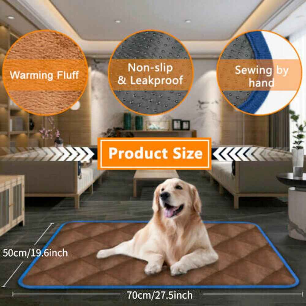 Self-Heating Thermal Pet Bed – Warm & Portable Comfort for Dogs and Cats