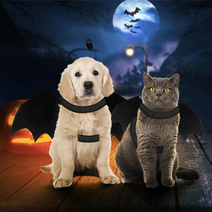 Halloween Pet Bat Wings Costume for Cats & Dogs – Fun and Spooky Pet Accessory for Halloween