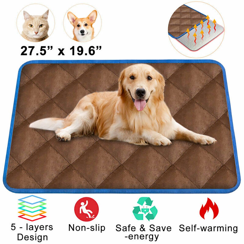 Self-Heating Thermal Pet Bed – Warm & Portable Comfort for Dogs and Cats