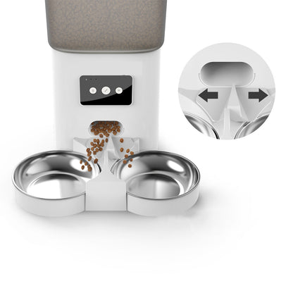 Smart Automatic Pet Feeder with Dual Feeding Trays – Intelligent Feeding System for Dogs and Cats