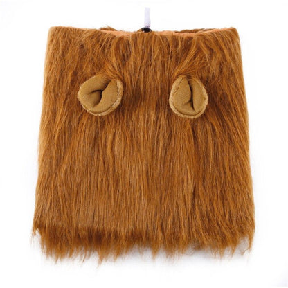 Lion Mane Dog Wig with Ears – Perfect Costume for Halloween & Parties