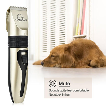 Dog Hair Trimmer Set – Professional Pet Electric Clipper with Rechargeable Battery