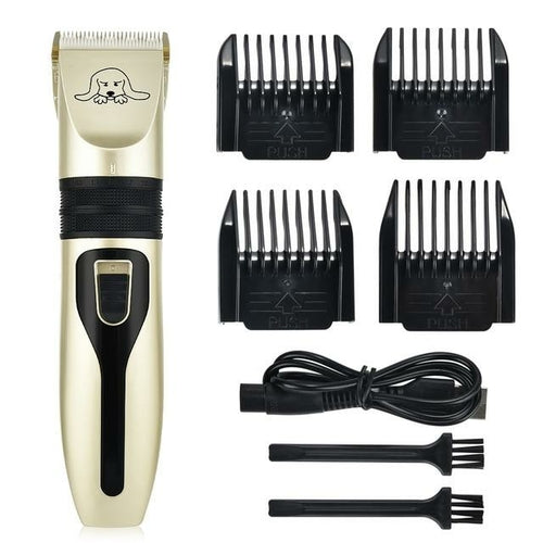 Dog Hair Trimmer Set – Professional Pet Electric Clipper with Rechargeable Battery