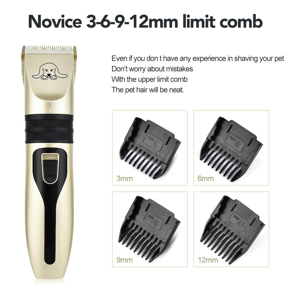 Dog Hair Trimmer Set – Professional Pet Electric Clipper with Rechargeable Battery